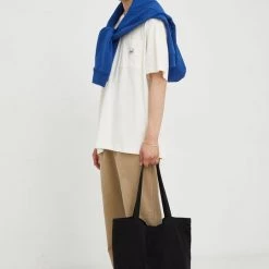 Ανδρικά Μπλουζάκια Βαμβακερό μπλουζάκι Lee μπεζ