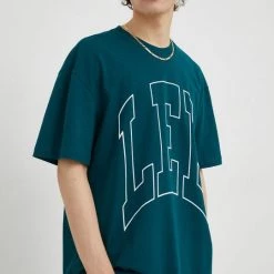 Ανδρικά Μπλουζάκια Βαμβακερό μπλουζάκι Lee πράσινο