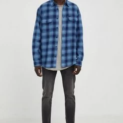 Ανδρικά Πουκάμισα Βαμβακερό πουκάμισο Lee χρώμα: ναυτικό μπλε, -Lee Κατάστημα unnamed file 1026