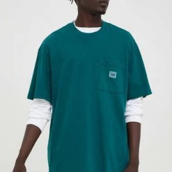 Ανδρικά Μπλουζάκια Βαμβακερό μπλουζάκι Lee πράσινο