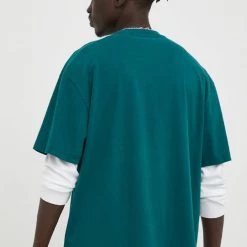 Ανδρικά Μπλουζάκια Βαμβακερό μπλουζάκι Lee πράσινο -Lee Κατάστημα unnamed file 1032