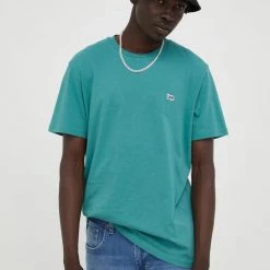 Ανδρικά Μπλουζάκια Βαμβακερό μπλουζάκι Lee τιρκουάζ