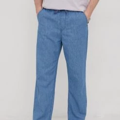 Ανδρικά Υφασμάτινα Παντελόνι Lee Relaxed Drawstring P Light Wash μπλε