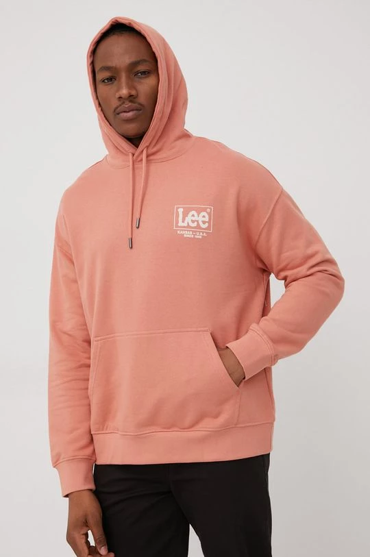 Ανδρικά Χωρίς φερμουάρ Βαμβακερή μπλούζα Lee πορτοκαλί, 5 Ανδρικά Χωρίς φερμουάρ Βαμβακερή μπλούζα Lee πορτοκαλί, - Image 3