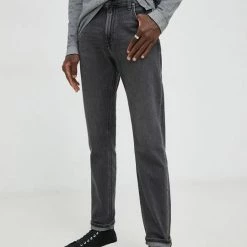 Ανδρικά Slim και Skinny Τζιν παντελονι Lee Rider Gravel Stone γκρί