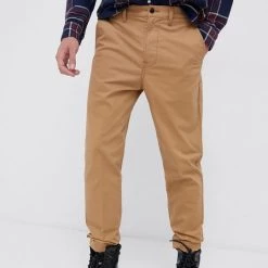 Ανδρικά Υφασμάτινα Παντελόνι Lee χρώμα: καφέ