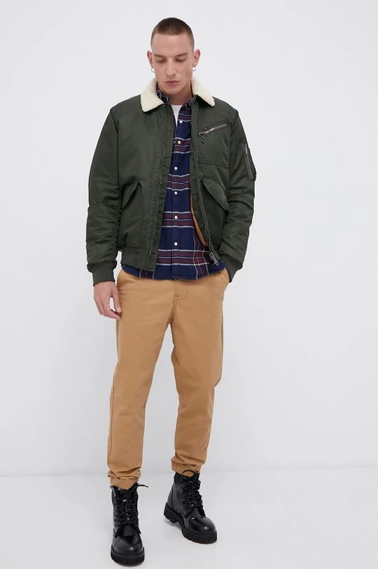 Ανδρικά Υφασμάτινα Παντελόνι Lee χρώμα: καφέ 4 Ανδρικά Υφασμάτινα Παντελόνι Lee χρώμα: καφέ - Image 2