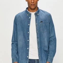 Ανδρικά Πουκάμισα Lee - Βαμβακερό πουκάμισο μπλε