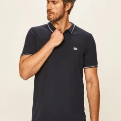 Ανδρικά Πόλο μπλουζάκια Lee - Πόλο σκούρο μπλε