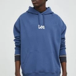 Ανδρικά Χωρίς φερμουάρ Lee μοβ, με κουκούλα