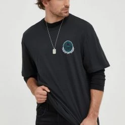 Ανδρικά Μπλουζάκια Βαμβακερό μπλουζάκι Lee μαύρο -Lee Κατάστημα unnamed file 1247