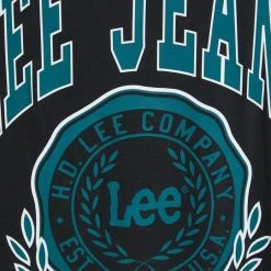 Ανδρικά Μπλουζάκια Βαμβακερό μπλουζάκι Lee μαύρο -Lee Κατάστημα unnamed file 1249