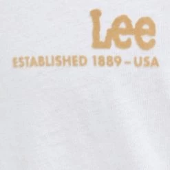 Ανδρικά Μπλουζάκια Βαμβακερό μπλουζάκι Lee άσπρο -Lee Κατάστημα unnamed file 1255