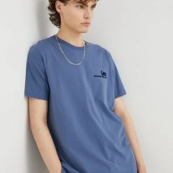 Ανδρικά Μπλουζάκια Βαμβακερό μπλουζάκι Lee μοβ