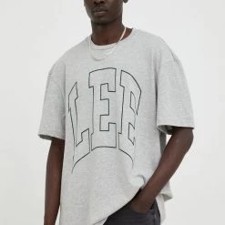 Ανδρικά Μπλουζάκια Μπλουζάκι Lee γκρι