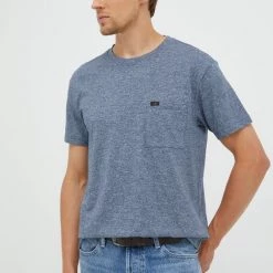 Ανδρικά Μπλουζάκια Βαμβακερό μπλουζάκι Lee μπλε