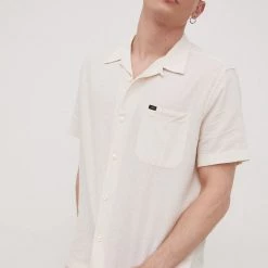 Ανδρικά Πουκάμισα Πουκάμισο με μείγμα από λινό Lee χρώμα: μπεζ, -Lee Κατάστημα unnamed file 1320