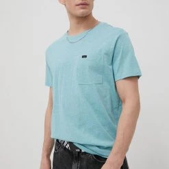 Ανδρικά Μπλουζάκια Βαμβακερό μπλουζάκι Lee τιρκουάζ