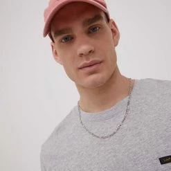 Ανδρικά Μπλουζάκια Βαμβακερό μπλουζάκι Lee γκρι -Lee Κατάστημα unnamed file 1364