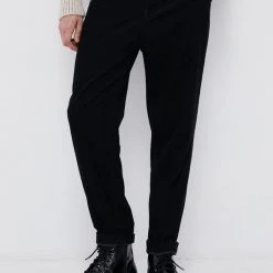 Ανδρικά Υφασμάτινα Κοτλέ παντελόνι Lee χρώμα: μαύρο