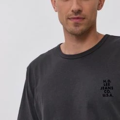 Ανδρικά Μπλουζάκια Μπλουζάκι Lee χρώμα: γκρι -Lee Κατάστημα unnamed file 1391