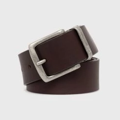 Ανδρικά Ζώνες Αναστρέψιμη δερμάτινη ζώνη Lee χρώμα: καφέ