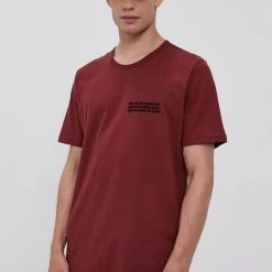 Ανδρικά Μπλουζάκια Βαμβακερό μπλουζάκι Lee καφέ -Lee Κατάστημα unnamed file 1408