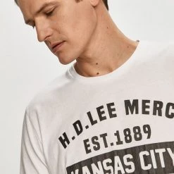 Ανδρικά Μπλουζάκια Lee - Μπλουζάκι λευκό -Lee Κατάστημα unnamed file 1435