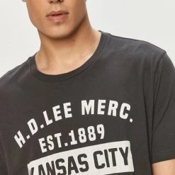 Ανδρικά Μπλουζάκια Lee - Μπλουζάκι γραφίτης -Lee Κατάστημα unnamed file 1440