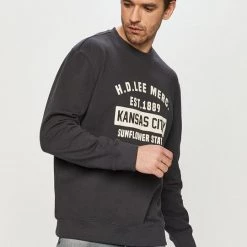 Ανδρικά Χωρίς φερμουάρ Lee - Βαμβακερή μπλούζα σκούρο μπλε