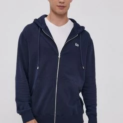 Ανδρικά Με φερμουάρ Βαμβακερή μπλούζα Lee χρώμα: ναυτικό μπλε