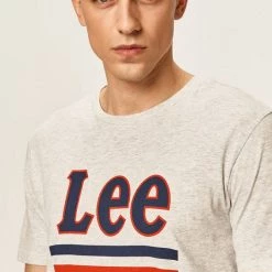 Ανδρικά Μπλουζάκια Lee - Μπλουζάκι ανοιχτό γκρι