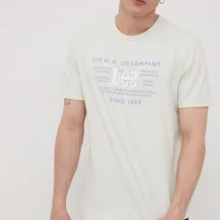 Ανδρικά Μπλουζάκια Βαμβακερό μπλουζάκι Lee πράσινο