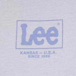 Ανδρικά Μπλουζάκια Βαμβακερό μπλουζάκι Lee μοβ -Lee Κατάστημα unnamed file 1560