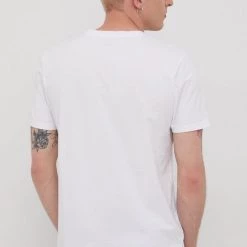 Ανδρικά Μπλουζάκια Βαμβακερό μπλουζάκι Lee άσπρο -Lee Κατάστημα unnamed file 1563