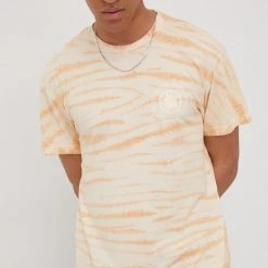 Ανδρικά Μπλουζάκια Βαμβακερό μπλουζάκι Lee πορτοκαλί