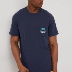 Ανδρικά Μπλουζάκια Βαμβακερό μπλουζάκι Lee ναυτικό μπλε -Lee Κατάστημα unnamed file 1594