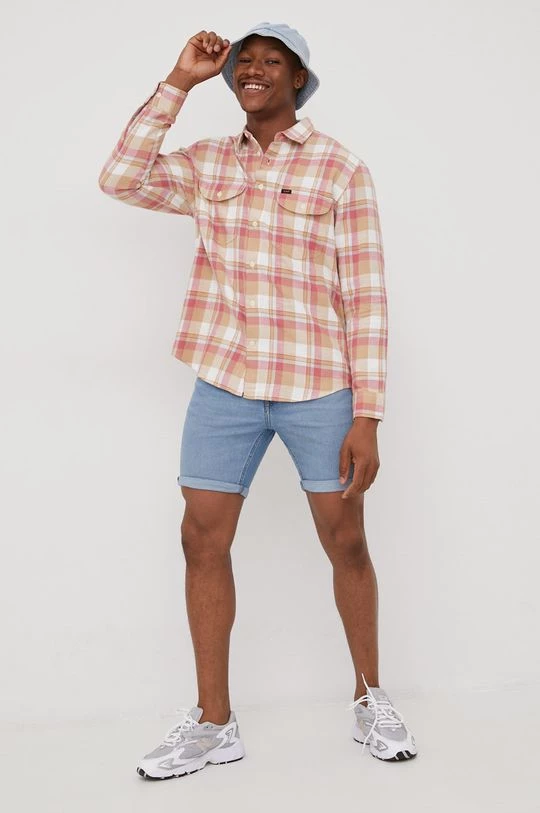 Ανδρικά Πουκάμισα Βαμβακερό πουκάμισο Lee χρώμα: πορτοκαλί, 4 Ανδρικά Πουκάμισα Βαμβακερό πουκάμισο Lee χρώμα: πορτοκαλί, - Image 2