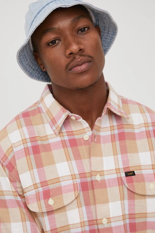 Ανδρικά Πουκάμισα Βαμβακερό πουκάμισο Lee χρώμα: πορτοκαλί, 6 Ανδρικά Πουκάμισα Βαμβακερό πουκάμισο Lee χρώμα: πορτοκαλί, - Image 4