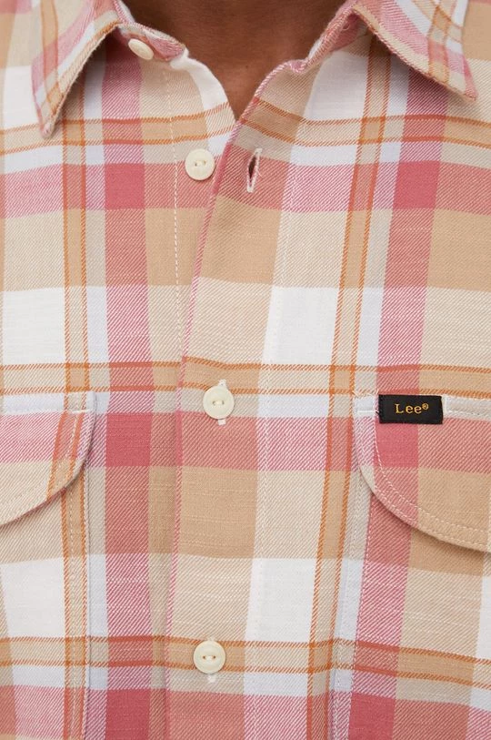 Ανδρικά Πουκάμισα Βαμβακερό πουκάμισο Lee χρώμα: πορτοκαλί, 7 Ανδρικά Πουκάμισα Βαμβακερό πουκάμισο Lee χρώμα: πορτοκαλί, - Image 5