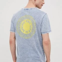 Ανδρικά Μπλουζάκια Βαμβακερό μπλουζάκι Lee μπλε -Lee Κατάστημα unnamed file 1614