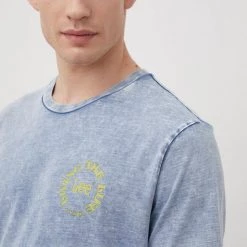 Ανδρικά Μπλουζάκια Βαμβακερό μπλουζάκι Lee μπλε -Lee Κατάστημα unnamed file 1615