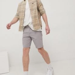 Ανδρικά Πουκάμισα Βαμβακερό πουκάμισο Lee χρώμα: μπεζ,