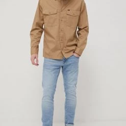 Ανδρικά Πουκάμισα Βαμβακερό πουκάμισο Lee χρώμα: μπεζ, -Lee Κατάστημα unnamed file 1659