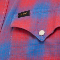 Ανδρικά Πουκάμισα Βαμβακερό πουκάμισο Lee χρώμα: κόκκινο, -Lee Κατάστημα unnamed file 1668