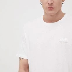 Ανδρικά Μπλουζάκια Lee Βαμβακερό μπλουζάκι λευκό -Lee Κατάστημα unnamed file 1695