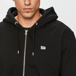 Ανδρικά Με φερμουάρ Lee - Βαμβακερή μπλούζα μαύρο -Lee Κατάστημα unnamed file 171