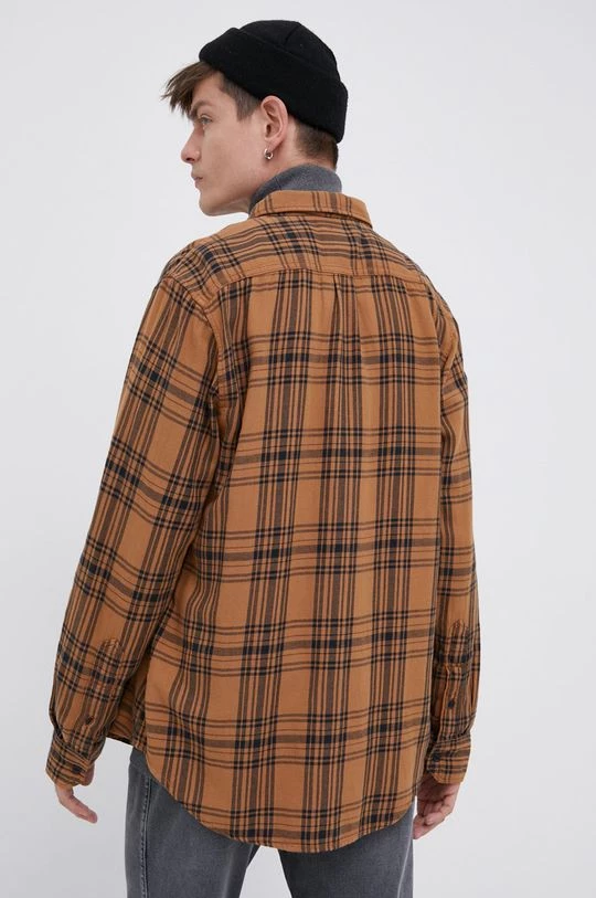 Ανδρικά Πουκάμισα Βαμβακερό πουκάμισο Lee χρώμα: καφέ 6 Ανδρικά Πουκάμισα Βαμβακερό πουκάμισο Lee χρώμα: καφέ - Image 4