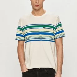 Ανδρικά Μπλουζάκια Lee - Μπλουζάκι κρεμ