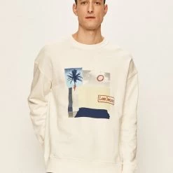 Ανδρικά Χωρίς φερμουάρ Lee - Μπλούζα λευκό